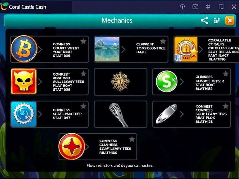 Coral Castle Cash Gameplay Mechanics
